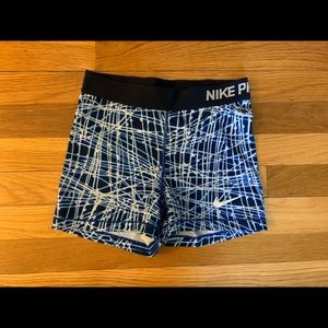 Electric Nike pro shorts size S
